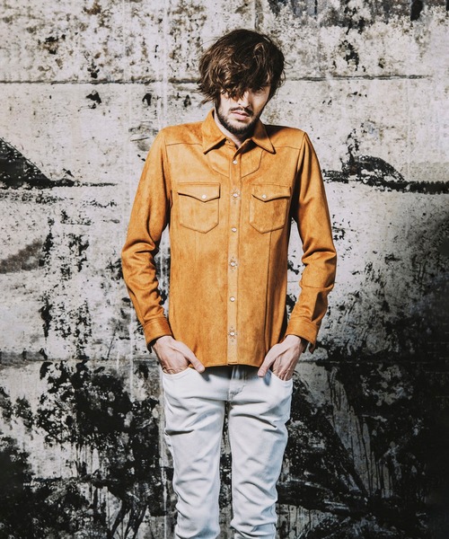 NO ID.（ノーアイディ）の「フェイクスエードウエスタンSH（シャツ