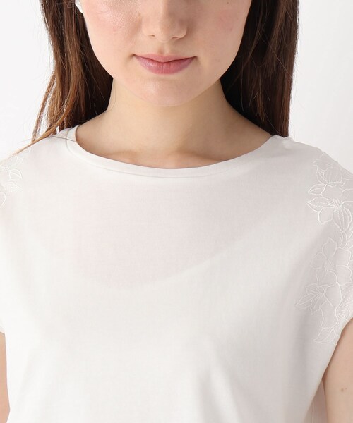 index（インデックス）の「◇シルケットコットン 刺繍フレンチ