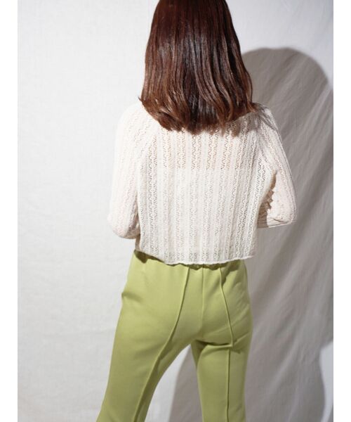 MERCURYDUO（マーキュリーデュオ）の「カットフレアイージーパンツ（その他パンツ・レディース・ラベンダー/ベージュ/グリーン・MEDIUM/SMALL）」の5枚目の写真