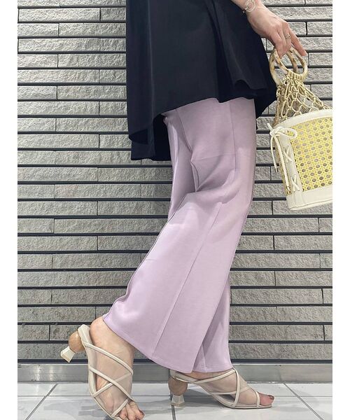 MERCURYDUO（マーキュリーデュオ）の「カットフレアイージーパンツ（その他パンツ・レディース・ラベンダー/ベージュ/グリーン・MEDIUM/SMALL）」の10枚目の写真