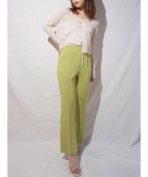 MERCURYDUO（マーキュリーデュオ）の「カットフレアイージーパンツ（その他パンツ・レディース・ラベンダー/ベージュ/グリーン・MEDIUM/SMALL）」の11枚目の写真