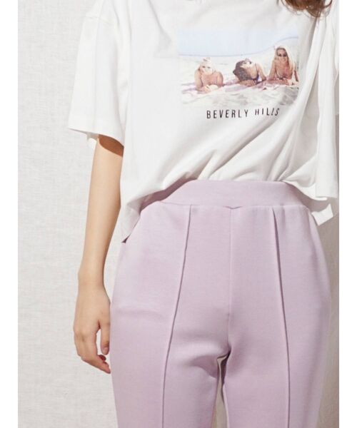 MERCURYDUO（マーキュリーデュオ）の「カットフレアイージーパンツ（その他パンツ・レディース・ラベンダー/ベージュ/グリーン・MEDIUM/SMALL）」の14枚目の写真