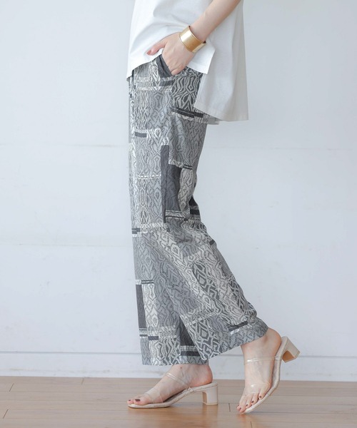 A part by（アパートバイ）の「Poエスニックプリントイージーパンツ　954030（その他パンツ・レディース・グレー/ブラウン系その他2・FREE）」の13枚目の写真