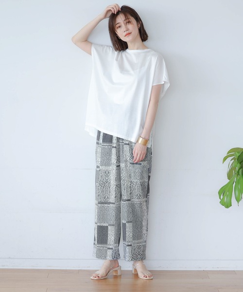 A part by（アパートバイ）の「Poエスニックプリントイージーパンツ　954030（その他パンツ・レディース・グレー/ブラウン系その他2・FREE）」の10枚目の写真