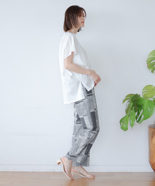 A part by（アパートバイ）の「Poエスニックプリントイージーパンツ　954030（その他パンツ・レディース・グレー/ブラウン系その他2・FREE）」の6枚目の写真