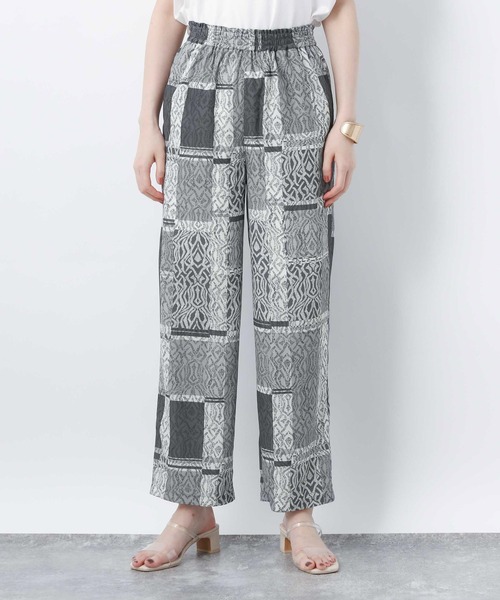 A part by（アパートバイ）の「Poエスニックプリントイージーパンツ　954030（その他パンツ・レディース・グレー/ブラウン系その他2・FREE）」の4枚目の写真