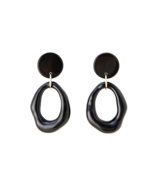 MIELI INVARIANT（ミエリインヴァリアント）の「Tear Oval Pierce（ピアス（両耳用）・レディース・ブラック・FREE）」の12枚目の写真