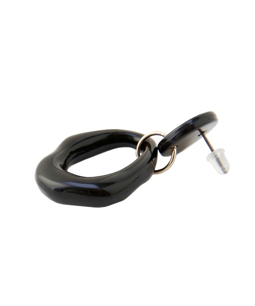 MIELI INVARIANT（ミエリインヴァリアント）の「Tear Oval Pierce（ピアス（両耳用）・レディース・ブラック・FREE）」の13枚目の写真