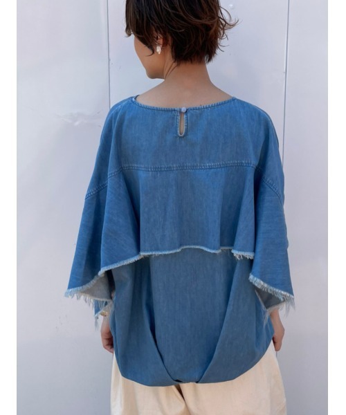 BEARDSLEY(ビアズリー)の「ウシロヒラリデニムプルオーバー(シャツ/ブラウス・レディース・ブルー・FREE)」の22枚目の写真