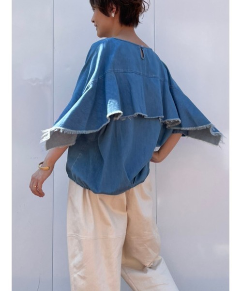 BEARDSLEY(ビアズリー)の「ウシロヒラリデニムプルオーバー(シャツ/ブラウス・レディース・ブルー・FREE)」の19枚目の写真