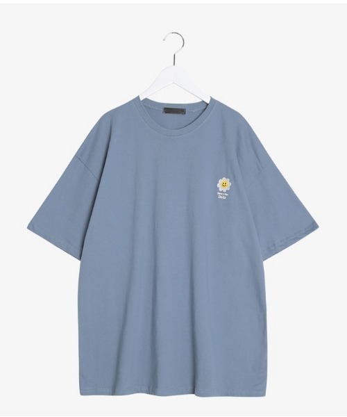 SONA(ソナ)の「SONYUNARA デイジー刺繍ポイント半袖Tシャツ(Tシャツ/カットソー・レディース・ブラック/ブルー/ミント/クリーム・FREE)」の13枚目の写真
