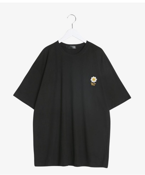 SONA(ソナ)の「SONYUNARA デイジー刺繍ポイント半袖Tシャツ(Tシャツ/カットソー・レディース・ブラック/ブルー/ミント/クリーム・FREE)」の14枚目の写真