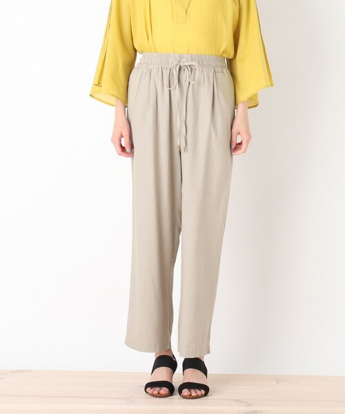 SHOO・LA・RUE（シューラルー）の「◆麻混合イージーワイドパンツ（その他パンツ・レディース・ブラック/ブルー/ライトベージュ・00）」の5枚目の写真