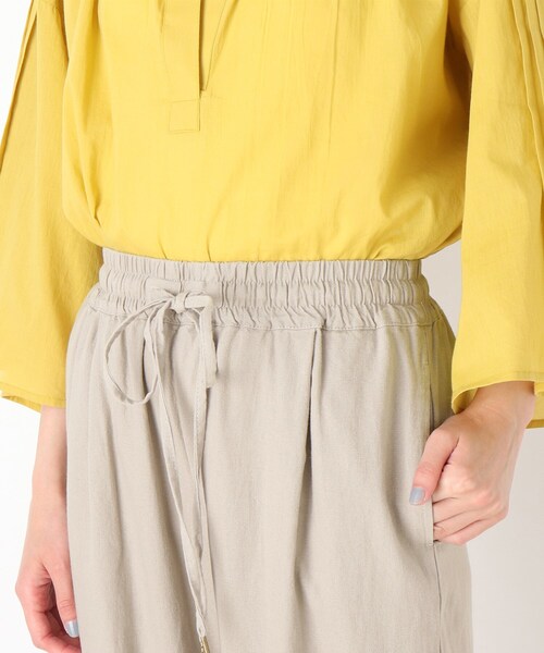 SHOO・LA・RUE（シューラルー）の「◆麻混合イージーワイドパンツ（その他パンツ・レディース・ブラック/ブルー/ライトベージュ・00）」の7枚目の写真