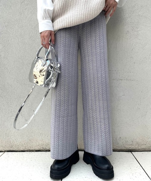 ＪＵＧＬＡＮＳ（ユグランス）の「☆ JQ編みニットパンツ（その他パンツ・レディース・ラベンダー/ブラック/ブラウン・FREE）」の21枚目の写真