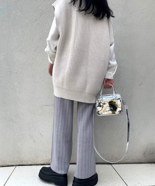 ＪＵＧＬＡＮＳ（ユグランス）の「☆ JQ編みニットパンツ（その他パンツ・レディース・ラベンダー/ブラック/ブラウン・FREE）」の8枚目の写真