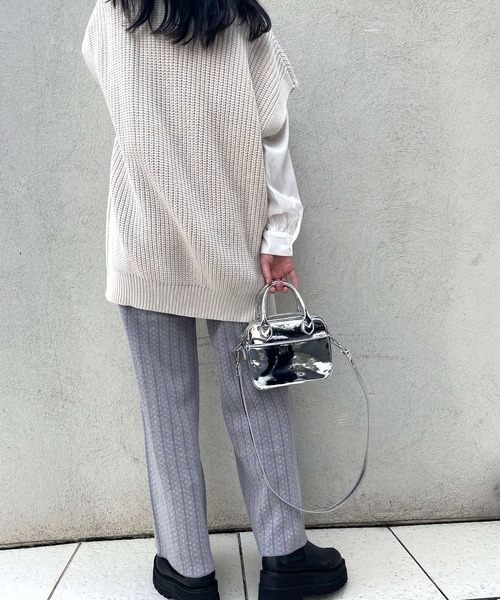 ＪＵＧＬＡＮＳ（ユグランス）の「☆ JQ編みニットパンツ（その他パンツ・レディース・ラベンダー/ブラック/ブラウン・FREE）」の7枚目の写真