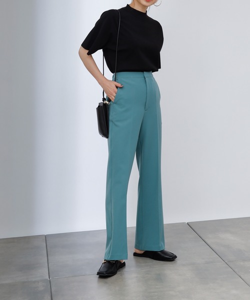 COLONY 2139(コロニートゥーワンスリーナイン)の「ストレッチイージーケアパンツ(フレア)(その他パンツ・レディース・ブラック/パープル/グリーン・SMALL/MEDIUM/LARGE)」の3枚目の写真