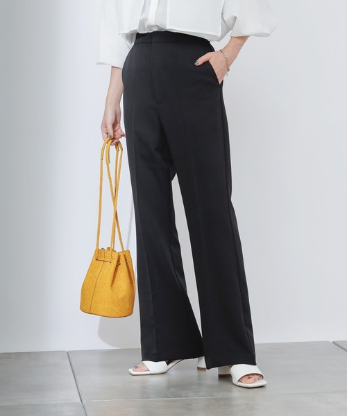 COLONY 2139(コロニートゥーワンスリーナイン)の「ストレッチイージーケアパンツ(フレア)(その他パンツ・レディース・ブラック/パープル/グリーン・SMALL/MEDIUM/LARGE)」の2枚目の写真