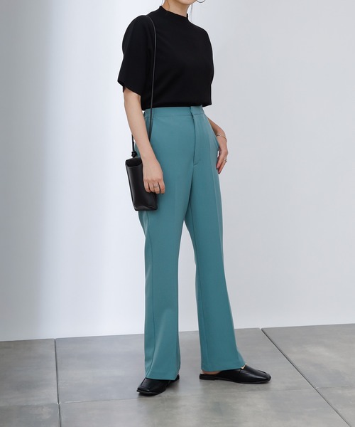 COLONY 2139(コロニートゥーワンスリーナイン)の「ストレッチイージーケアパンツ(フレア)(その他パンツ・レディース・ブラック/パープル/グリーン・SMALL/MEDIUM/LARGE)」の14枚目の写真