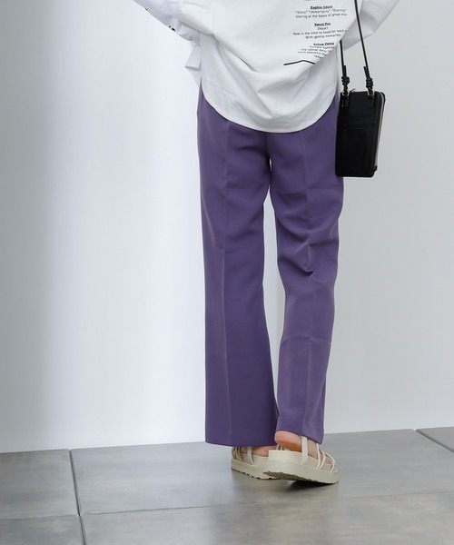 COLONY 2139(コロニートゥーワンスリーナイン)の「ストレッチイージーケアパンツ(フレア)(その他パンツ・レディース・ブラック/パープル/グリーン・SMALL/MEDIUM/LARGE)」の22枚目の写真