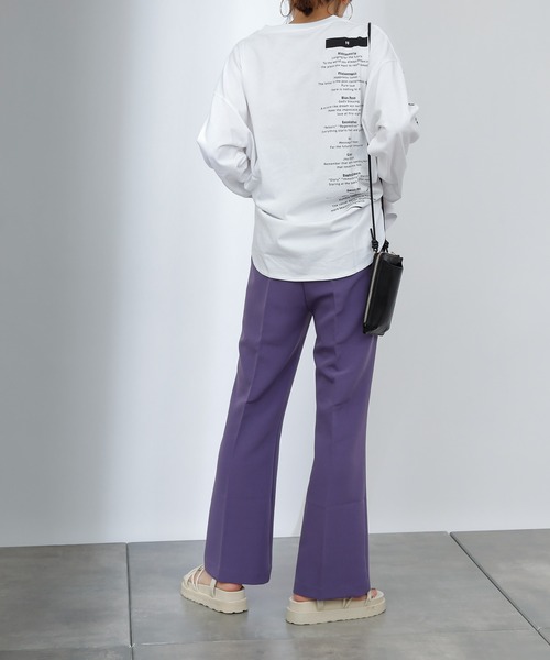 COLONY 2139(コロニートゥーワンスリーナイン)の「ストレッチイージーケアパンツ(フレア)(その他パンツ・レディース・ブラック/パープル/グリーン・SMALL/MEDIUM/LARGE)」の15枚目の写真