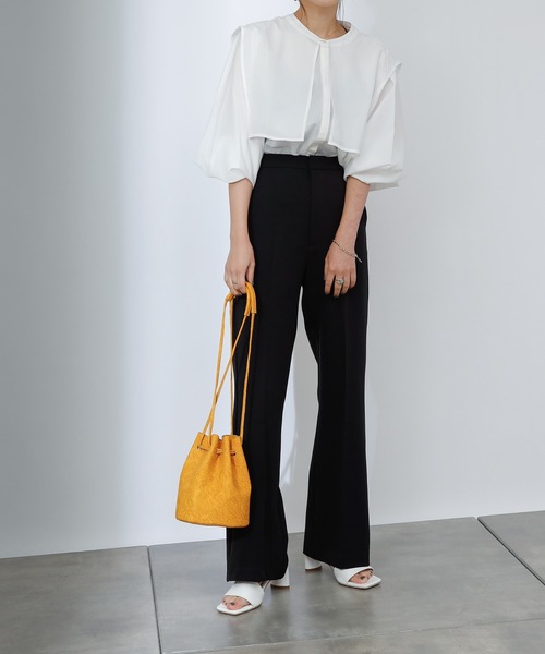 COLONY 2139(コロニートゥーワンスリーナイン)の「ストレッチイージーケアパンツ(フレア)(その他パンツ・レディース・ブラック/パープル/グリーン・SMALL/MEDIUM/LARGE)」の13枚目の写真