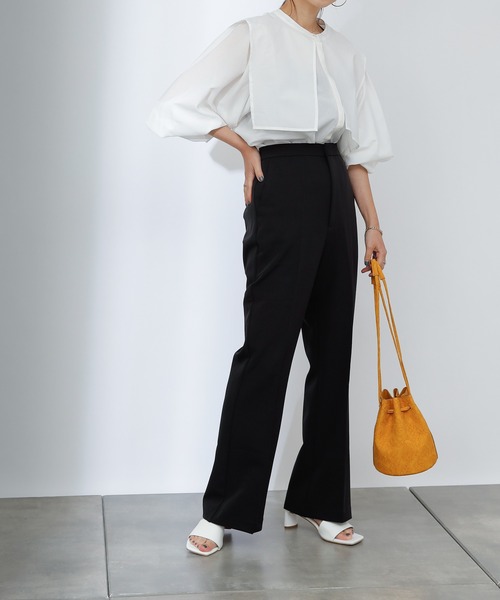 COLONY 2139(コロニートゥーワンスリーナイン)の「ストレッチイージーケアパンツ(フレア)(その他パンツ・レディース・ブラック/パープル/グリーン・SMALL/MEDIUM/LARGE)」の10枚目の写真