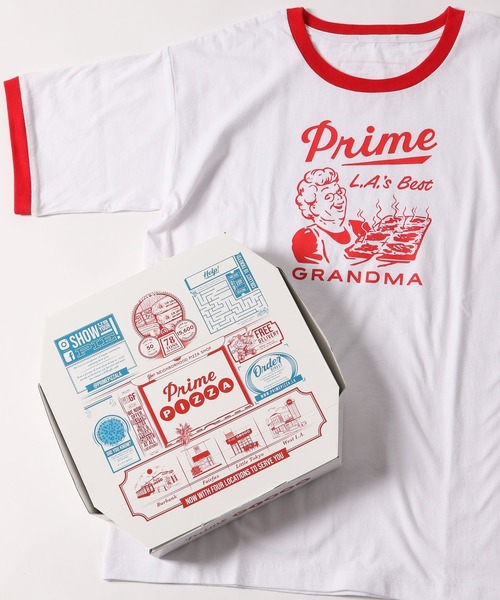 niko and...(ニコアンド)の「【Prime Pizza(プライムピザ)】コラボTシャツ(Tシャツ/カットソー・レディース・レッド・FREE)」の13枚目の写真