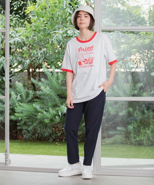 niko and...(ニコアンド)の「【Prime Pizza(プライムピザ)】コラボTシャツ(Tシャツ/カットソー・レディース・レッド・FREE)」の16枚目の写真