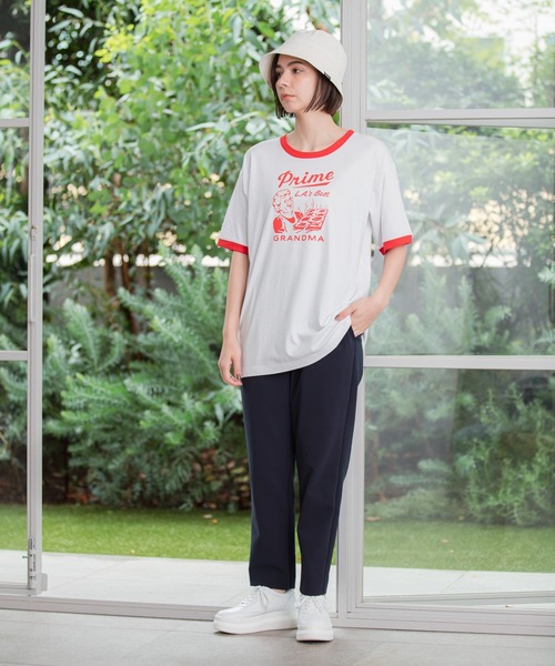 niko and...(ニコアンド)の「【Prime Pizza(プライムピザ)】コラボTシャツ(Tシャツ/カットソー・レディース・レッド・FREE)」の14枚目の写真