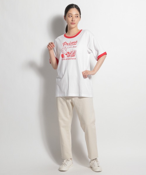 niko and...(ニコアンド)の「【Prime Pizza(プライムピザ)】コラボTシャツ(Tシャツ/カットソー・レディース・レッド・FREE)」の10枚目の写真