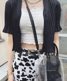 WEGO | WEGO/フリルニットコンパクトカーディガン(カーディガン/ボレロ)