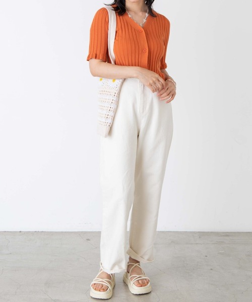 WEGO（ウィゴー）の「WEGO/フリルニットコンパクトカーディガン（カーディガン/ボレロ・レディース・ブラック/ライトパープル/オレンジ・FREE）」の22枚目の写真