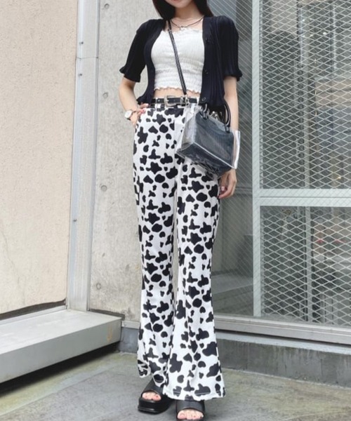 WEGO（ウィゴー）の「WEGO/フリルニットコンパクトカーディガン（カーディガン/ボレロ・レディース・ブラック/ライトパープル/オレンジ・FREE）」の6枚目の写真