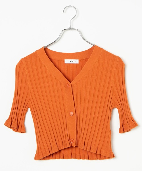 WEGO（ウィゴー）の「WEGO/フリルニットコンパクトカーディガン（カーディガン/ボレロ・レディース・ブラック/ライトパープル/オレンジ・FREE）」の17枚目の写真