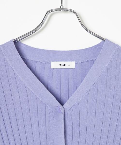WEGO（ウィゴー）の「WEGO/フリルニットコンパクトカーディガン（カーディガン/ボレロ・レディース・ブラック/ライトパープル/オレンジ・FREE）」の14枚目の写真