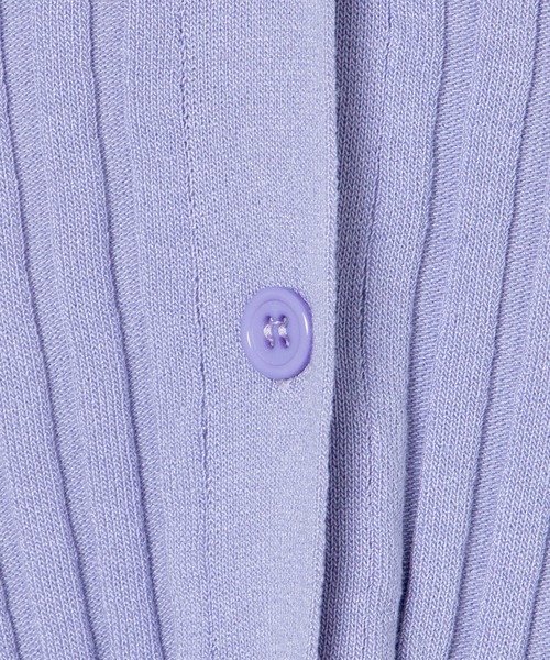 WEGO（ウィゴー）の「WEGO/フリルニットコンパクトカーディガン（カーディガン/ボレロ・レディース・ブラック/ライトパープル/オレンジ・FREE）」の13枚目の写真