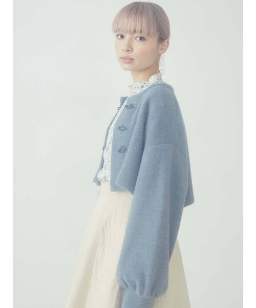 merry jenny(メリージェニー)の「fluffyチャイナニットソーカーディガン(カーディガン/ボレロ・レディース・ピンク/ブルー・FREE)」の16枚目の写真