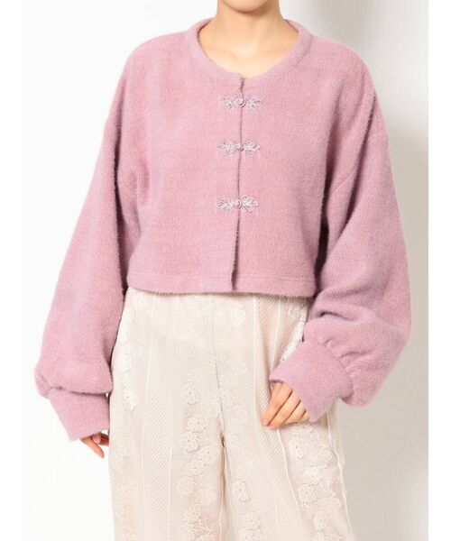 merry jenny(メリージェニー)の「fluffyチャイナニットソーカーディガン(カーディガン/ボレロ・レディース・ピンク/ブルー・FREE)」の11枚目の写真