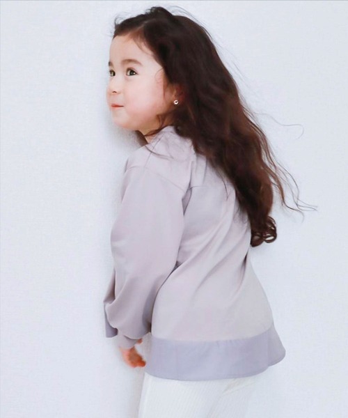 SUNDAYS SUN(サンデイズ サン)の「長袖Tシャツ(Tシャツ/カットソー・キッズ・アッシュ/ブラック/オフホワイト/ピンク・100/140/90/120/110/80/130)」の4枚目の写真