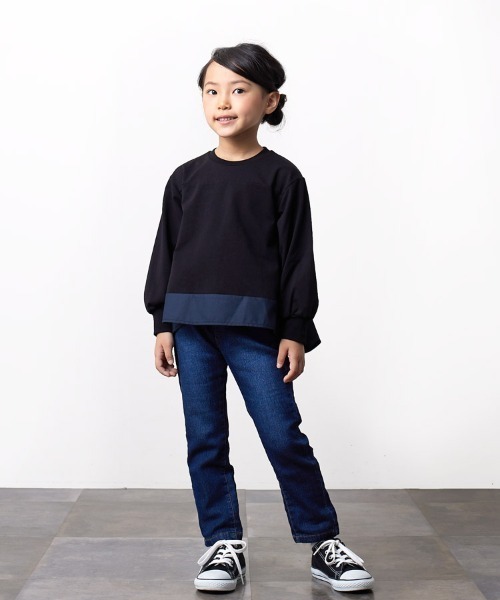 SUNDAYS SUN(サンデイズ サン)の「長袖Tシャツ(Tシャツ/カットソー・キッズ・アッシュ/ブラック/オフホワイト/ピンク・100/140/90/120/110/80/130)」の9枚目の写真