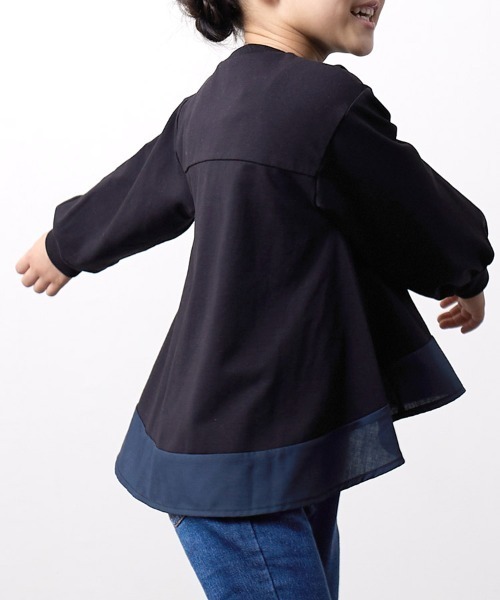 SUNDAYS SUN(サンデイズ サン)の「長袖Tシャツ(Tシャツ/カットソー・キッズ・アッシュ/ブラック/オフホワイト/ピンク・100/140/90/120/110/80/130)」の14枚目の写真