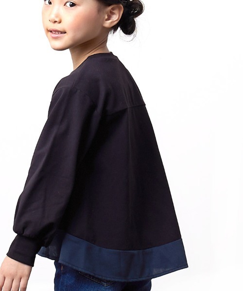 SUNDAYS SUN(サンデイズ サン)の「長袖Tシャツ(Tシャツ/カットソー・キッズ・アッシュ/ブラック/オフホワイト/ピンク・100/140/90/120/110/80/130)」の13枚目の写真