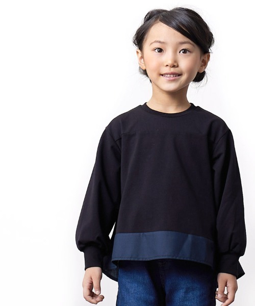 SUNDAYS SUN(サンデイズ サン)の「長袖Tシャツ(Tシャツ/カットソー・キッズ・アッシュ/ブラック/オフホワイト/ピンク・100/140/90/120/110/80/130)」の15枚目の写真