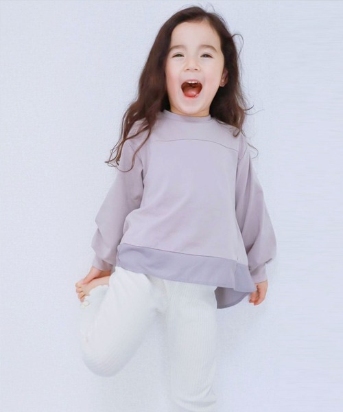 SUNDAYS SUN(サンデイズ サン)の「長袖Tシャツ(Tシャツ/カットソー・キッズ・アッシュ/ブラック/オフホワイト/ピンク・100/140/90/120/110/80/130)」の17枚目の写真