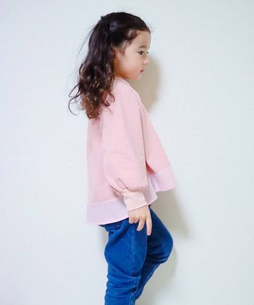 SUNDAYS SUN(サンデイズ サン)の「長袖Tシャツ(Tシャツ/カットソー・キッズ・アッシュ/ブラック/オフホワイト/ピンク・100/140/90/120/110/80/130)」の21枚目の写真