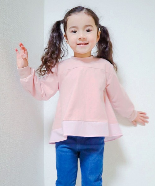 SUNDAYS SUN(サンデイズ サン)の「長袖Tシャツ(Tシャツ/カットソー・キッズ・アッシュ/ブラック/オフホワイト/ピンク・100/140/90/120/110/80/130)」の19枚目の写真