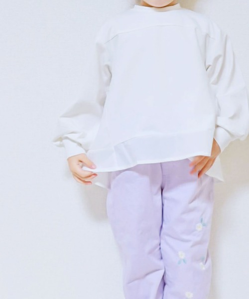 SUNDAYS SUN(サンデイズ サン)の「長袖Tシャツ(Tシャツ/カットソー・キッズ・アッシュ/ブラック/オフホワイト/ピンク・100/140/90/120/110/80/130)」の22枚目の写真