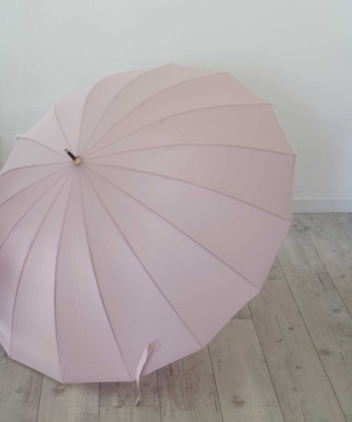 ammy.(エイミードット)の「【 ammy. / エイミードット 】 モノトーン & ニュアンスカラー 16本骨 グラスファイバー ビッグ 長傘(長傘・レディース・ブラック/ベージュ/グレー/オリーブ/ピンクベージュ/ホワイト/ブラウン/カーキ/ネイビー・FREE)」の9枚目の写真
